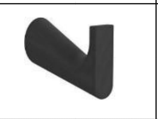 ACCENT SINGLE ROBE HOOK